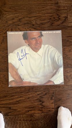 James Taylor autographed album
