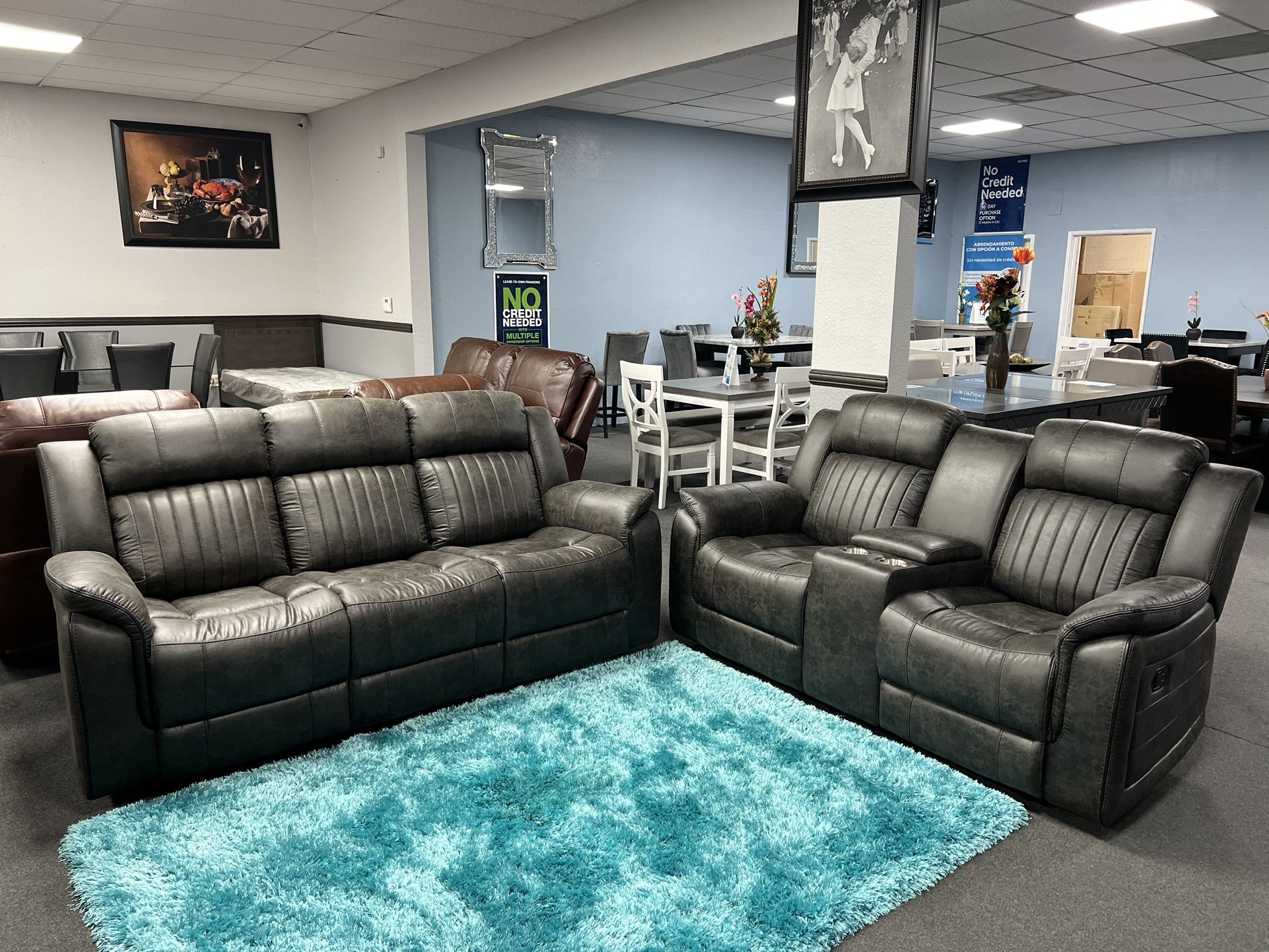 2PC Gray Sofa & Loveseat 🔥SALE🔥