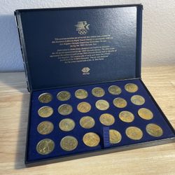Vintage 1984 Los Angeles Olympics Rapid Transit District Transit Fare Tokens Commemorative Coins 