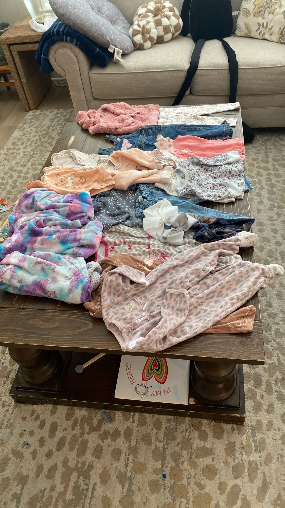 Lot Of Baby Girl Clothes Size 9 Months