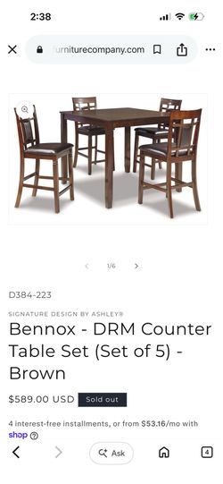 4 piece wood dining table brand new