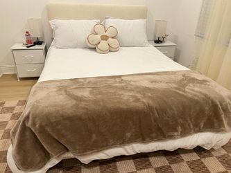 Queen bed and mattress