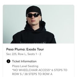 peso pluma tickets 🎫 anaheim CA 