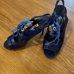 Manolo Blahnik Lace Up Heels
