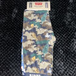 Levi’s Boys 2-Pack Sleep Pants – Size 14 – Camo & Plaid – Flame Resistant – NWT