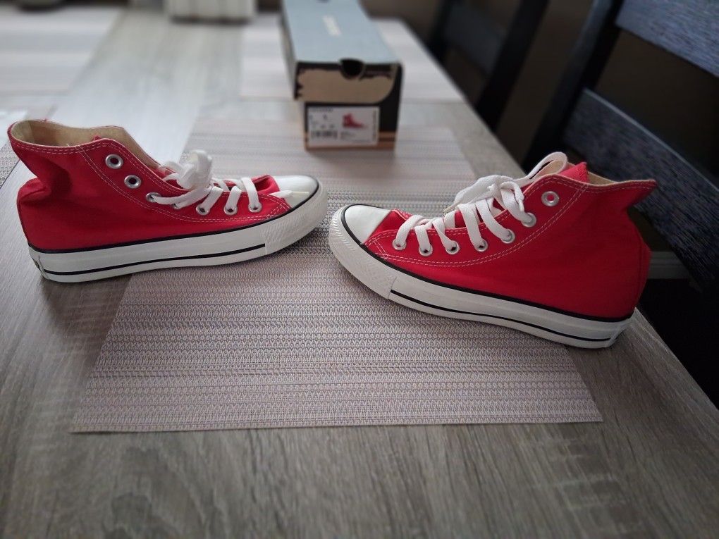 Red Hightop Converse