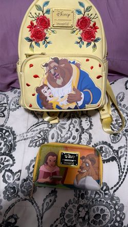 Loungefly Disney Beauty and the Beast Mini Backpack and Wallet Set
