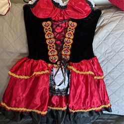 Halloween little red riding hood adult costume