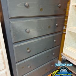 Grey Jumbo Pinewood Dresser Drawer Cajonera Comoda 