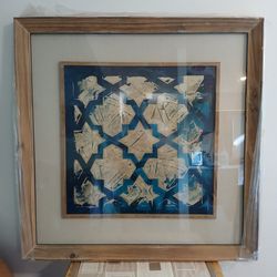 Uttermost Stained Glass Indigo Art 41512 30.5x30.5in