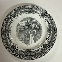 Antique 1878 Gien Plate – RUSSIE No. 5