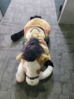 Vintage 2007 Toys "R" Us Animal Alley Jumbo Plush Brown Pony Horse (approximately 55 to 60)