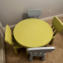 IKEA Mammut Table + 4 Chairs