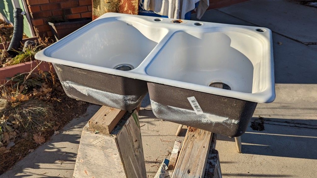 Kohler Drop In Sink (Cast Iron with White Enamel) 33 x 22 inch