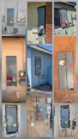 Outdoor Electrical Panel / Meter Main Combo
