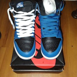 Blue Black White Jordan Retro 1s