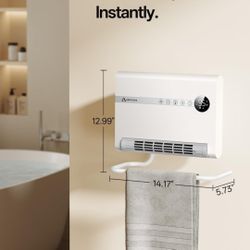 Arecovas 1500W Wall & Desk Space Heater + Mystery Gift 🎁