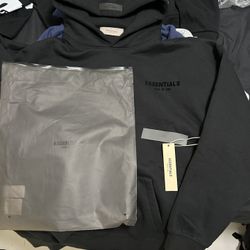 Black Essentials Hoodie 