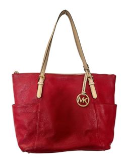 Michael Kors Red Tote Bag