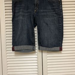 Banana Republic Dark Wash Denim Bermuda Shorts - Size 8 - VGUC