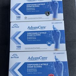 AdvanCare Nitrile Exam Gloves 