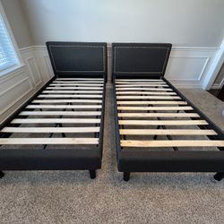 Two Matching Twin Beds