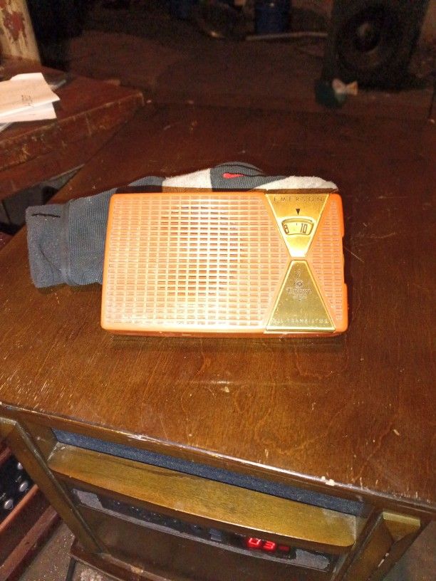 Emerson 1955' Transistor Orange Rare Radio