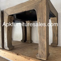 Restoration Hardware Set of (2) 17th C. Ming Side Tables