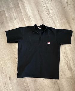 Ben Davis Short-Sleeve Half-Zip Work Shirt - Men’s Large