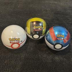 ⚡️ Pokémon TCG Poké Ball Tin Set (3 Sealed) – E25 / B25 / D25 Codes – Factory Sealed