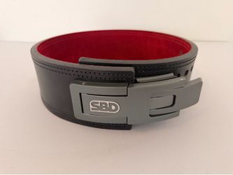 NEW SBD Powerlifting Belt Large 13mm Lever Belt Black/Red Authentic