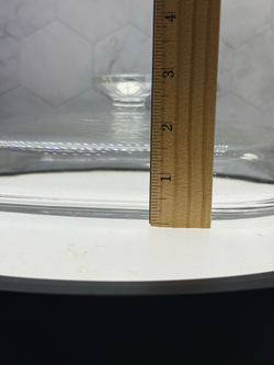 (1) 10” Pyrex Large Glass lid. Clear Square Dome Style Casserole Pyrex/corningware A12C. Excellent Condition.