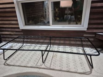 Foldable Black Bed Frame