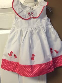 NWT Gymboree dress pink flamingos 12-18MO pet and smoke free home pickup only 27610 Old Wakemed or Cabelas in Garner or Walmart near Newbern Priced F