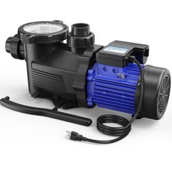 AQUASTRONG In/Above Ground Pool Pump, High Flow (Single Speed, 1.5HP, 8100 GPH, 115V)