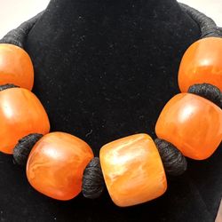 Huge Natural Beads Royal Baltic Amber Necklace 126g 