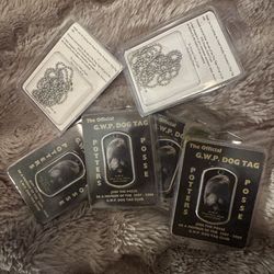 vintage collectible dog tags from the 2007-2008 Grand Worthy President's Dog Tag Club