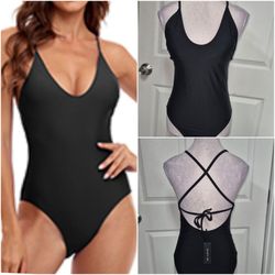 Tempt Me One Piece Strappy Back Swimsuit