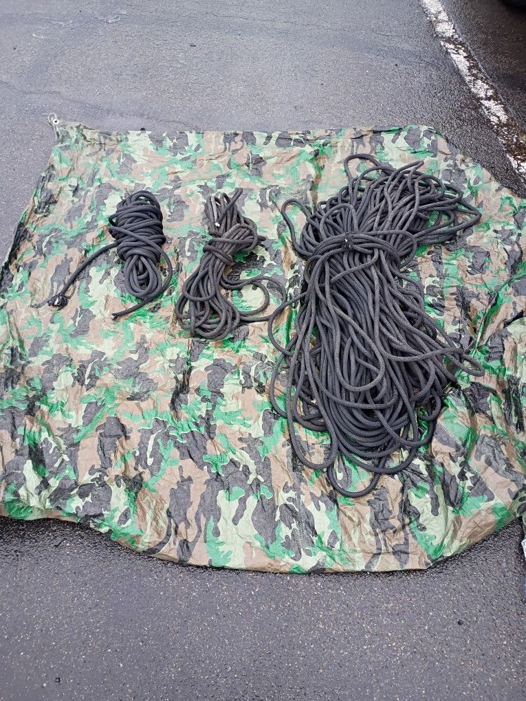 Static Rope For Climbing Or Rappelling