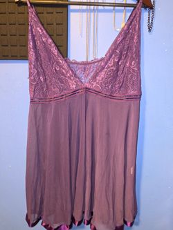 Purple Lace Babydoll Slip Lingerie