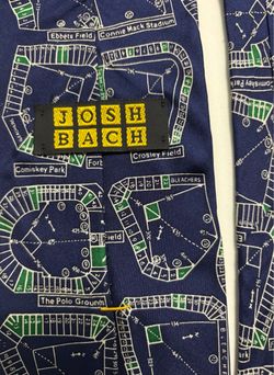 Josh Bach Blueprint Style Seating Chart Silk Tie