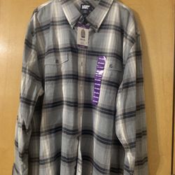 Long Sleeve Landmarks Button Up Men’s Shirt XX- Large And Large