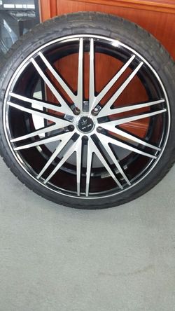 22" machined and black Verde impulse