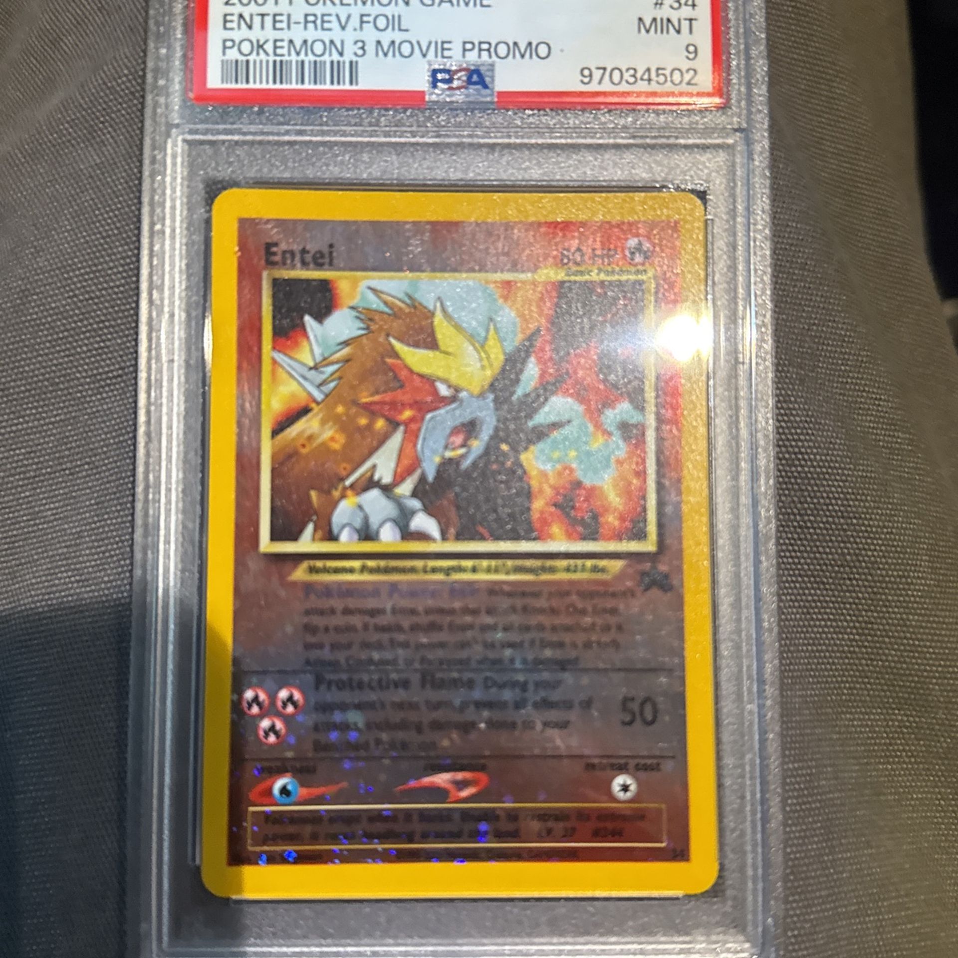Entei (Pokemon 3 Movie Promo) #34 PSA 9