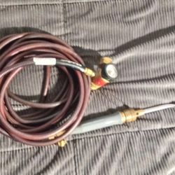 Turbo Torch Acetylene Kit (A8 Tip, Regulator B Tank, 24' Hose)