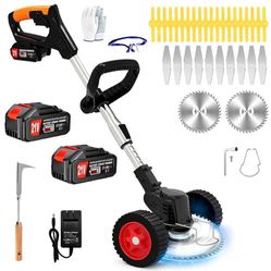 21V Cordless 3-in-1 Electric Weed Eater and Trimmer Set