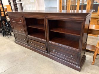 BASSETT Extra Large Espresso Finished 5 Drawer Shelving Unit
