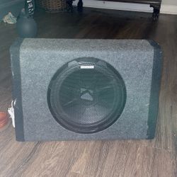 12” Inch Kicker Sub In A Kicker Made Box And Built In Kicker Amplifier 