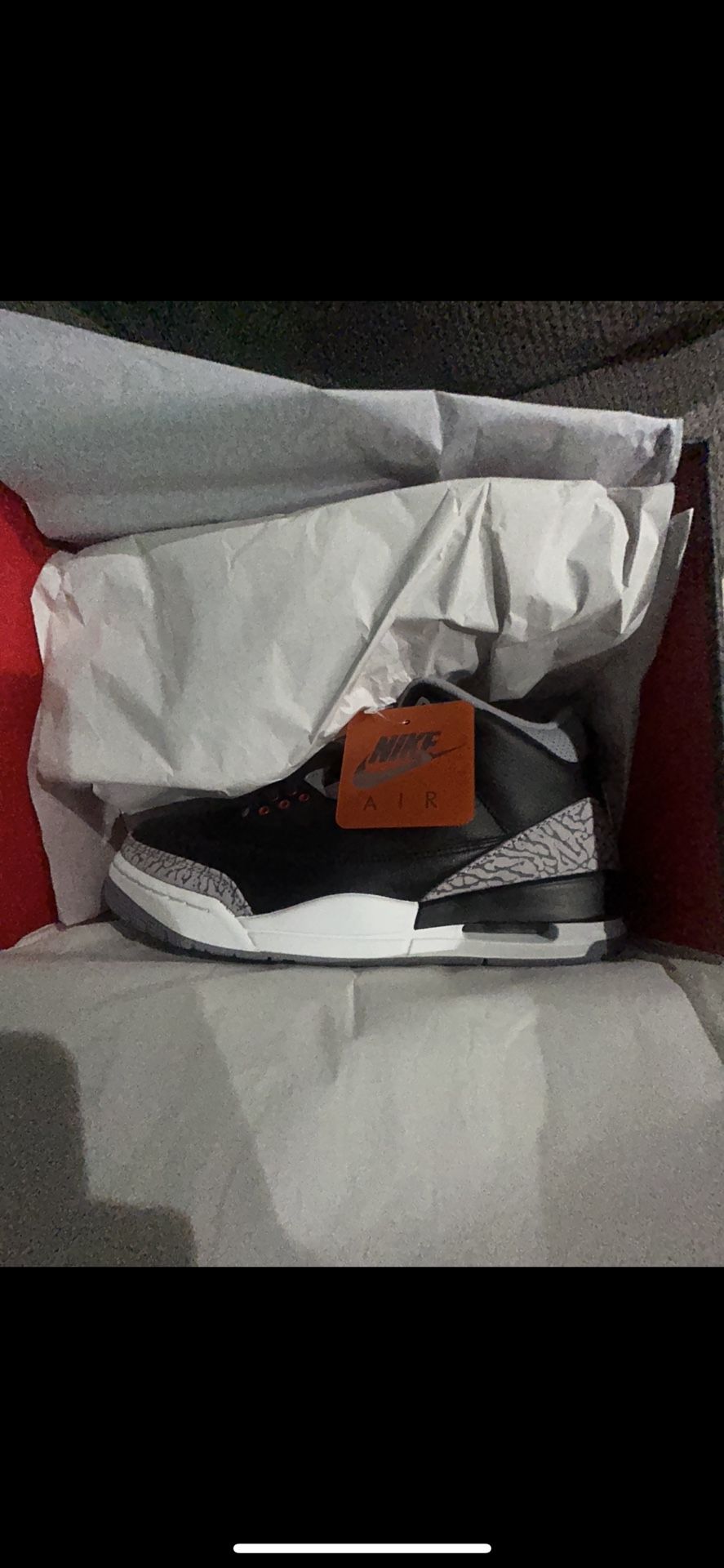 Jordan Retro 3 Black Cement 