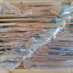 Machinist Micrometer Set, 12 Pieces 0-12" Plus Attachments , New But Vintage 